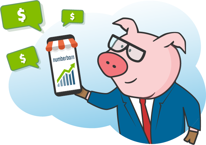 Pig looking at sales
