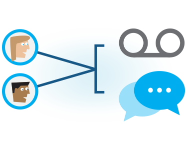 Users have access to business calls, voicemail and text